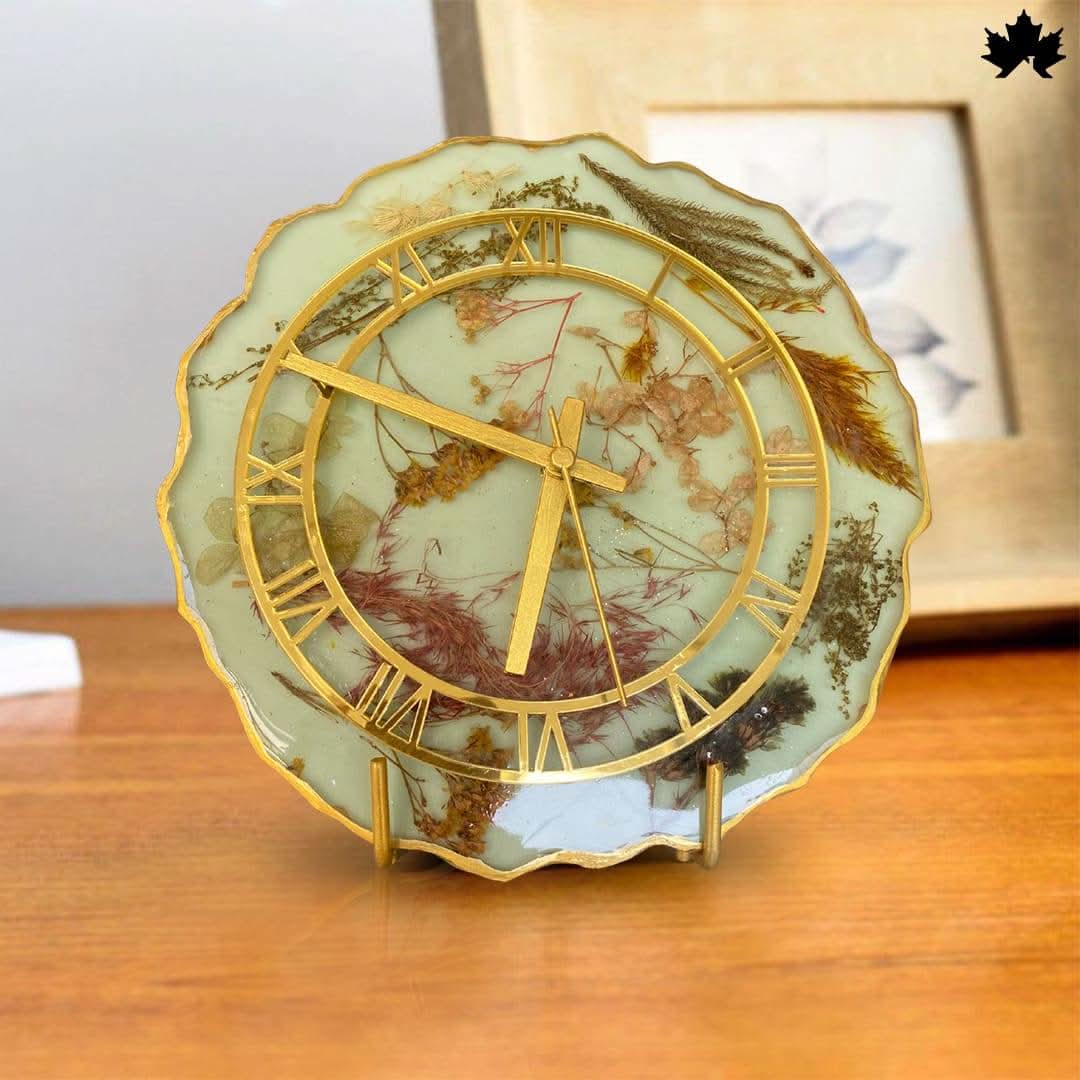 Botanical Charm Premium Desk Clock for Gifting | Fankaarlok - Fankaarlok