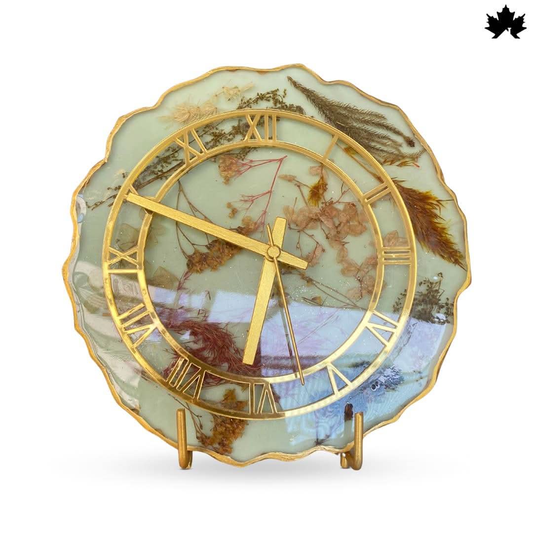 Botanical Charm Premium Desk Clock for Gifting | Fankaarlok - Fankaarlok