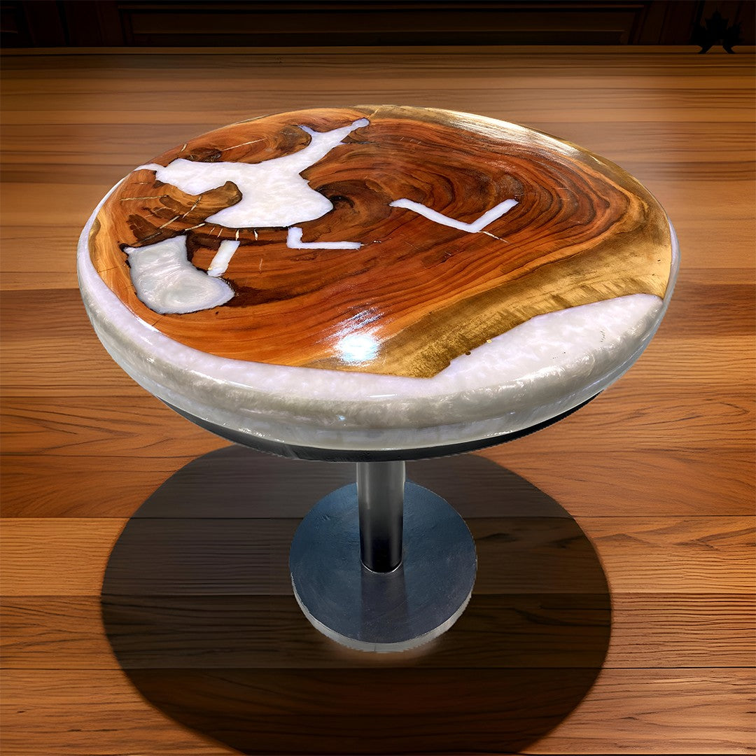 Elysian – Luxury Wood Coffee Table with Resin Inlay | Fankaarlok