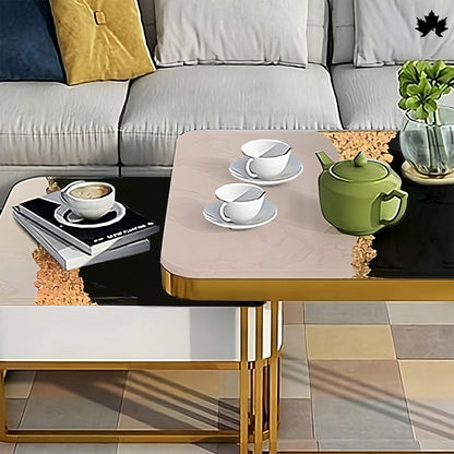 Space Saving Nesting Tables – Modern Luxury Epoxy Top Set | Fankaarlok