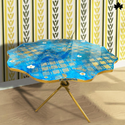 Royal Bloom – Resin Coffee Table India | Fankaarlok