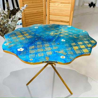 Royal Bloom – Resin Coffee Table India | Fankaarlok