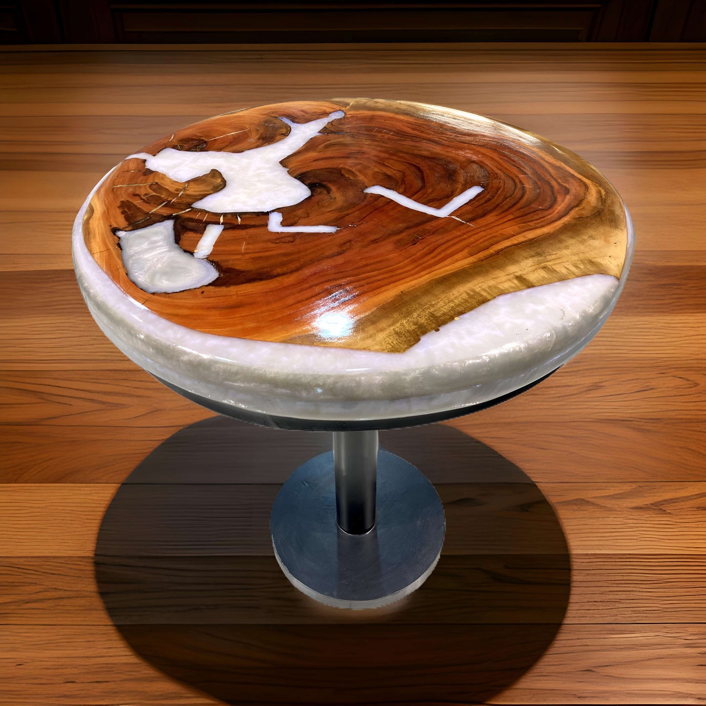 Elysian – Luxury Wood Coffee Table with Resin Inlay | Fankaarlok