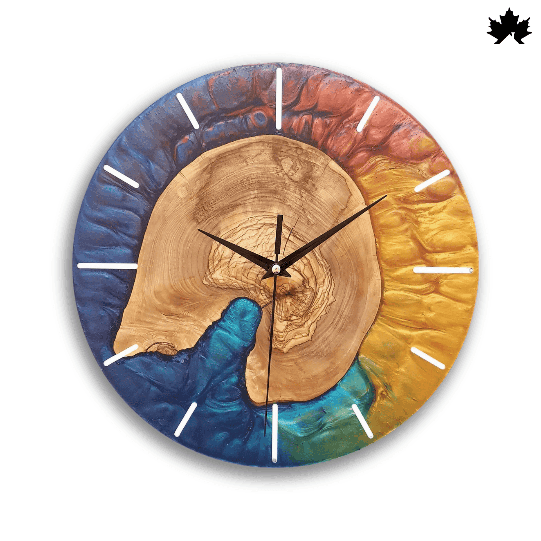 Premium Resin Wood Wall Clock | Premium Wall Clocks Near Me by Fankaarlok