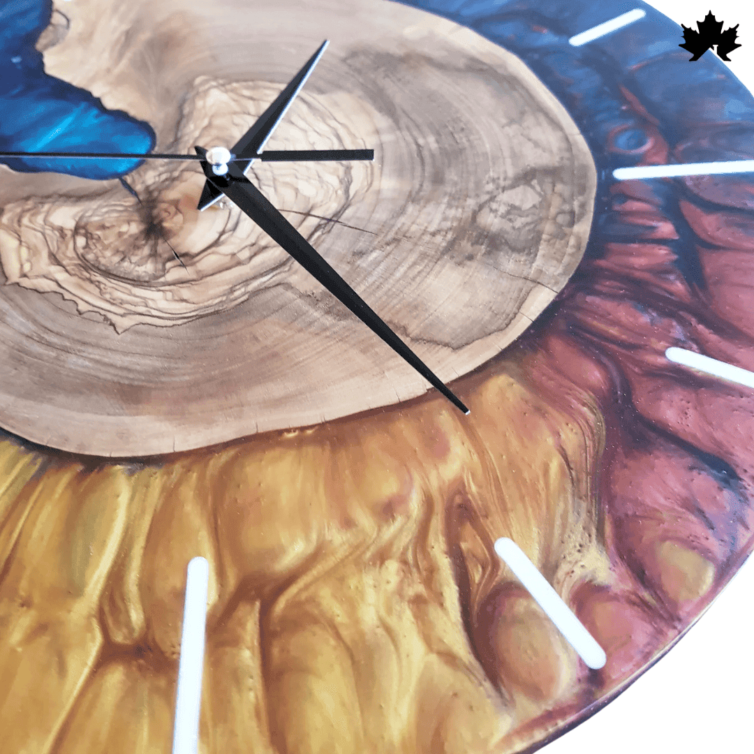 Premium Resin Wood Wall Clock | Premium Wall Clocks Near Me by Fankaarlok