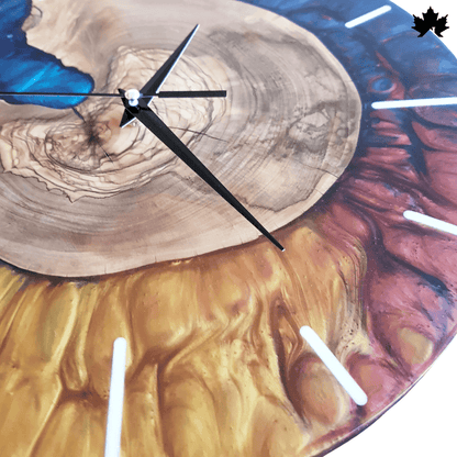 Premium Resin Wood Wall Clock | Premium Wall Clocks Near Me by Fankaarlok