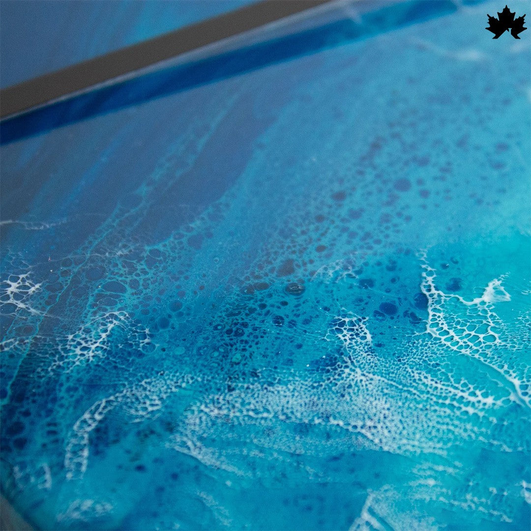 Ocean Wave Resin Art Collection | Stylish Wall Clock Design by Fankaarlok