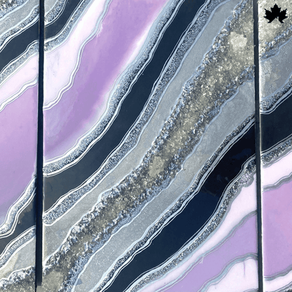 Lavender Geo Trio – Resin Stylish Wall Decor for Home | Fankaarlok