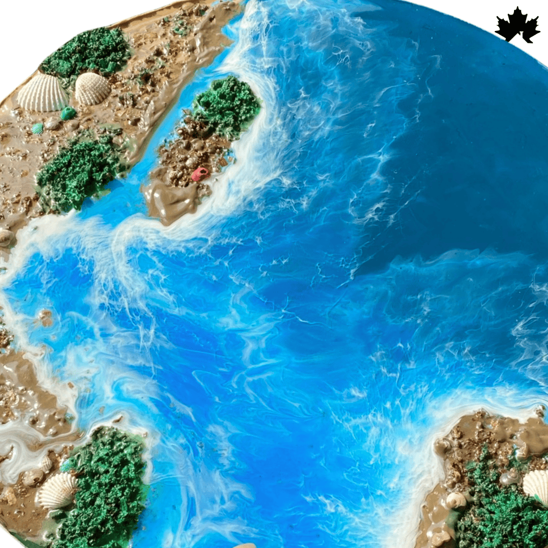 Island Tide Trio – Resin Ocean Theme Wall Art | Fankaarlok